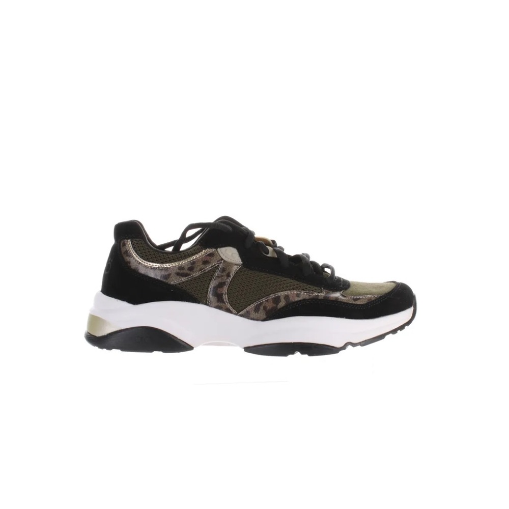 Ryka Lace-Up Walking Sneakers - Nova Exotic vetiver leopard US 7.5M